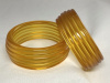 BB248 matching pair of ridged applejuice bakelite bangles